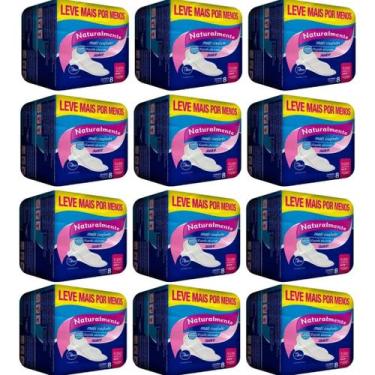 Imagem de Absorvente Naturalmente Gel Kit 12 Pacotes com 8 Unid Mais Conforto e 