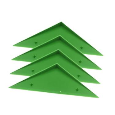 Imagem de Dynwave 4 peças de rampas de canto para mesa de pebolim, protetor de canto resistente e anti-riscos para a maioria mesas, acessórios de futebol de mesa, Verde