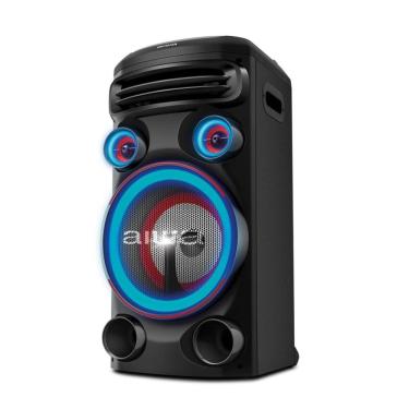 Imagem de Caixa de Som Torre AIWA 1500W 1Woofer10&quot; Bluetooth RGB USB Preta T1W-01 Bivolt