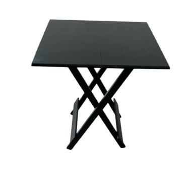 Imagem de Mesa Dobrável Com Tampo Em Mdf Preto