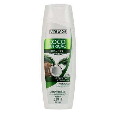 Imagem de Shampoo Coco Nutrição Óleo de Coco Queratina 330ml Vini Lady-Unissex