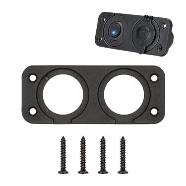 Imagem de SDAQGE Painel De Tomada Acendedor Cigarros Para Carro, Marinho, Motocicleta, Quadriciclo, Trailer, Abs, Interruptor Alternância Basculante/Iluminação Led/Plugue À Prova D'Água 12V/Carregador Usb (2