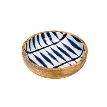 Imagem de BOWL DE MADEIRA BLUE 20X5cm