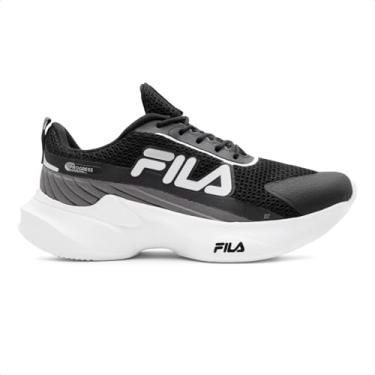 Imagem de Tênis Fila Progress Infantil (Preto/Cinza, BR, Criança de 9 a 12 anos, Numérico, 35)