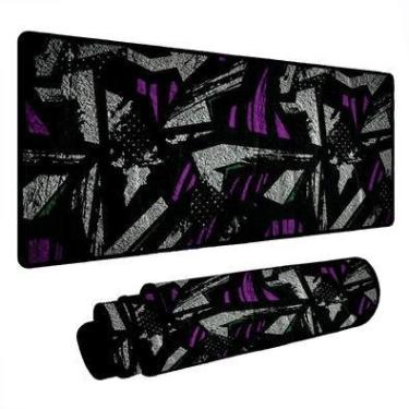 Imagem de Mouse Pad Gamer Speed Extra Grande Desk Pad Profissional Premium Com Borda Costurada 60x30 - Grafite