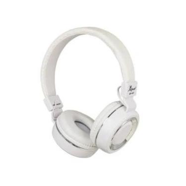 Imagem de Fone De Ouvido C/microfone Dobrável, P2, Branco - Kp-422
