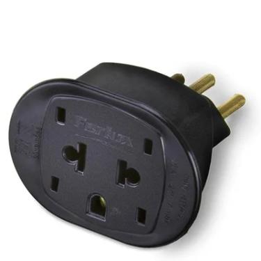 Imagem de Adaptador Tomada MD9 2P+T, Padrão NBR14136, Daneva - Preto