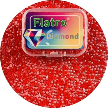 Imagem de Grânulos de pó de fada de arte de diamante, brocas brilhantes quadradas de resina de fundo plano para acessórios de pintura de diamantes, pontos de substituição para strass de pintura de arte de