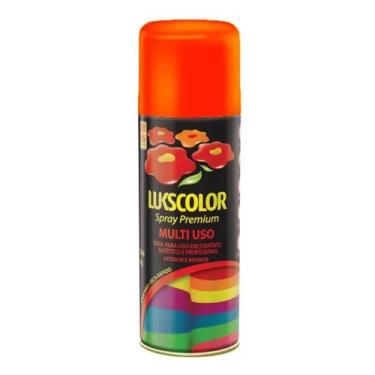 Imagem de Tinta Spray Lukscolor Multiuso 400ml, laranja brilhante