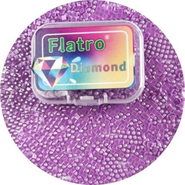 Imagem de Grânulos de pó de fada de arte de diamante, brocas brilhantes quadradas de resina de fundo plano para acessórios de pintura de diamantes, pontos de substituição para strass de pintura de arte de