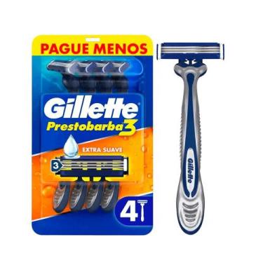 Imagem de Aparelho de Barbear Prestobarba Extra Suave Gillette 3 unidades