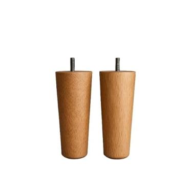 Imagem de Pés para Cama Box em Madeira 12 cm Cor Mel 6 Unidades