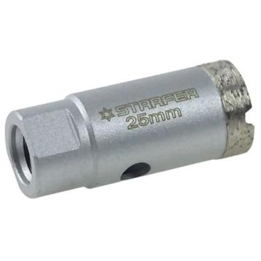 Imagem de Broca Serra Copo Diamantada 25mm Rosca M14 para Esmerilhadeira Furos Limpos Telhas Tijolos Cêramica Azulejo