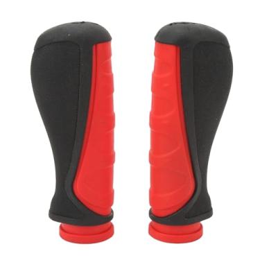 Imagem de 2PCS Scooter Huedbar Grip Tampa, alça de scooter elétrica enseada, manga da alça de borracha da scooter, choque anti -deslizamento para scooter elétrico (Vermelho)