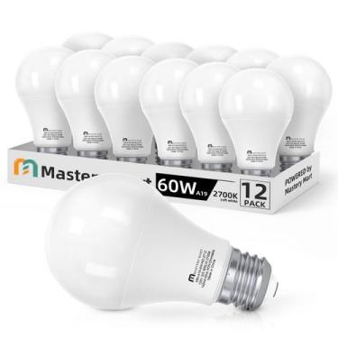 Imagem de Lâmpadas LED Mastery Mart A19 9W (equivalente a 60W) 800lm 2700K