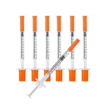 Imagem de Seringa de laboratório otwooi de 0,5 mL com tampa 29G 12,7 mm embalada