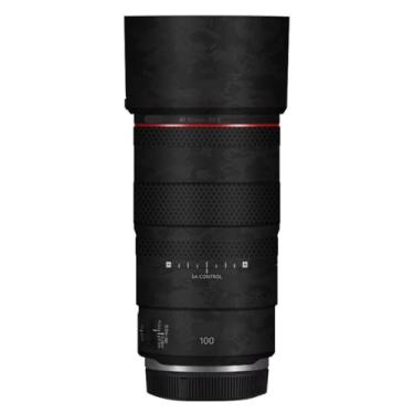 Imagem de Adesivo de câmera antiarranhões 100 2.8 capa de lente para Canon RF 100 mm F2.8 Película protetora macro decalque (Knight Black)