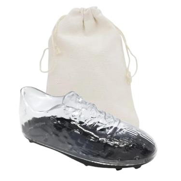 Imagem de Conjunto Mimos Futebol Luxo : Saco de Linho + Caixinha Acrílica Chuteira | Lembrancinhas Criativas para Aniversários e Festas (Sacola com Chuteira, Kit, 6)