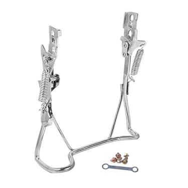 Imagem de KiBcsLic Suporte de queda para bicicleta elétrica, suporte traseiro, de perna dupla, central para andar, Furo Duplo, 14inch