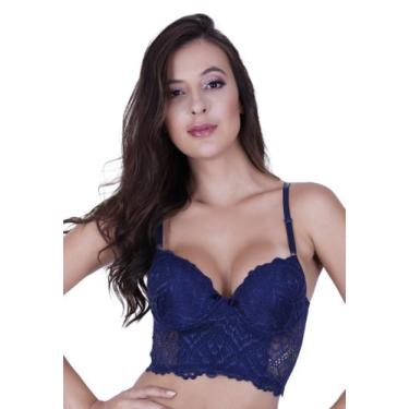 Imagem de Cropped de Renda Sutiã com Bojo -c11 SUTIÃ LUDMILA - Bella da Serra Mo