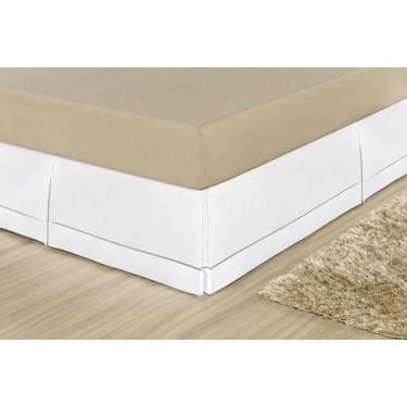 Imagem de Saia Para Cama Box Queen 01 Peça - Branco - Bia enxovais