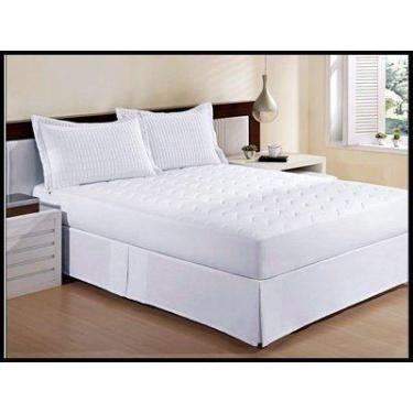 Imagem de Saia Para Cama Box Queen 140 Fios Com Pregas 2,00 M X 1,60 M - Textil 
