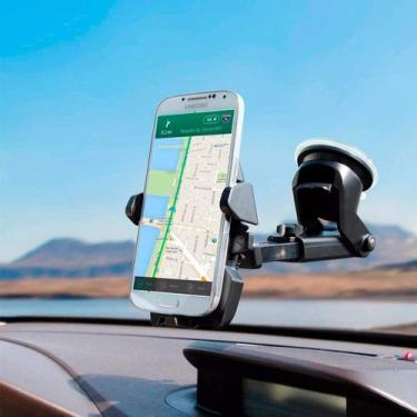 Imagem de Suporte Celular Gps Carro Veicular  Trava Automática  - MARKELK