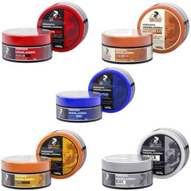 Imagem de Kit 5 Creme consistente (black, caramelo, teia, incolor e matte) 150g-