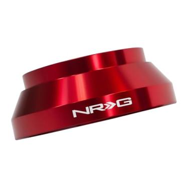 Imagem de NRG Innovations Cubo curto para volante estilo corrida, eixo de direção de alumínio bloqueável, adaptador de liberação rápida padrão de parafuso de 6 x 70 mm, compatível com Chevy/Cadillac/Pontiac