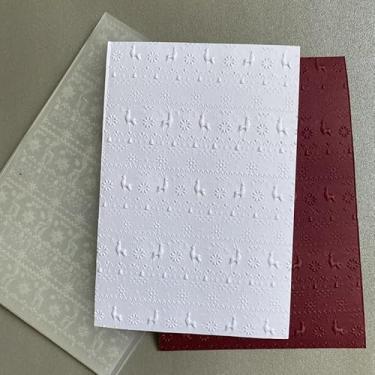 Imagem de WooYangFun Feliz Natal, alce, floco de neve, fundo de árvore em relevo, pasta para fazer cartões, floral, faça você mesmo, álbum de fotos, álbum de fotos, papel, faça você mesmo, molde de decoração de