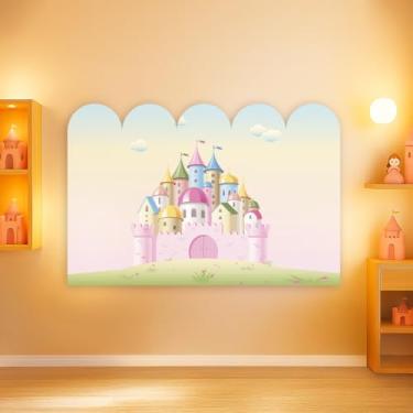 Imagem de Cabeceira De Cama Decorativa Infantil Menina Tema Castelo (CabCerq-0033)