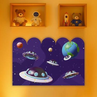 Imagem de Cabeceira de Cama Decorativa Infantil para Quarto de Meninos - Tema Astronauta (CabCerq-0084)