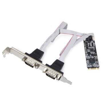 Imagem de Placa controladora IO CREST 2 portas RS-232 DB9 serial M.2 B+M