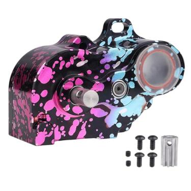 Imagem de HobbyPark LCG Complete Transmissions Gearbox for 1/10 RC Crawler SCX10 SCX10 II | Low Center of Gravity, Lightweight Design, Hardened Steel Gears | Ideal for Custom LCG Builds (Colorful Splash)