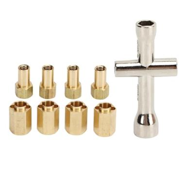 Imagem de Generic Adaptador de Cubo Hexágono de Roda de 7 Mm de Latão, Hub Hexadecedor de Roda de 7 Mm Extender Beautiful Aparência Fácil de Instalar Resistente à Ferrugem para 1/18 RC CRAWLER CAR