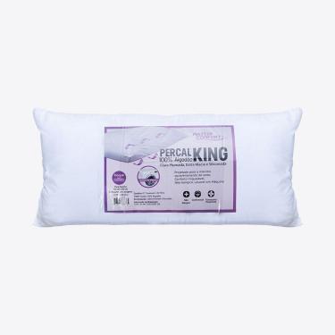 Imagem de Travesseiro Fibra 50x90cm Percal 180 fios King MasterComfort