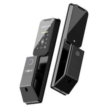 Imagem de Fechadura Inteligente Biométrica - Fechadura Eletronica com Impressão Digital, Cartão, Senha, APP, Chave Mecânica, Segurança Avançada para A Maioria Das Portas