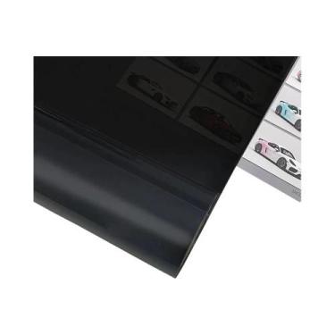 Imagem de Filme PVC Glossy Preto Claro Para Envelopamento De Faróis E Lanternas 