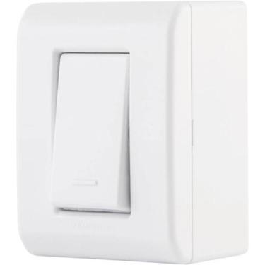Imagem de Interruptor Simples com Caixa de Sobrepor Lizflex 57304001 Tramontina
