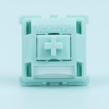 Imagem de GATERON Smoothie Series Keyboard Switches, Linear Tactile Silent RGB LED 5 Pin Factory Pre-lubed Full POM Key Switches for MX Mechanical Keyboard (110, Mint)