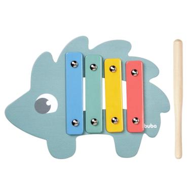 Imagem de Brinquedo Infantil Educativo Xilofone Cloudy 12 Meses Notas Musicais Coloridas Buba