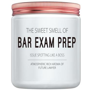 Imagem de Engraçado Bar Exam Prep Candle Gift - Presente de Formatura para Estudante de Direito, Ideia Inspiradora de Futuro Advogado, Presente de Alívio de Estresse para Exames e Escritório