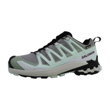 Imagem de Salomon Tênis feminino Xa Pro 3D V9 Gore-tex, Sombra silenciosa/almofada de lírio/névoa azul, 38