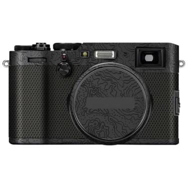 Imagem de X100F Película antiarranhões para câmera FujiFilm X 100F Vinil Wrap Film Protector Coat Acessórios de Fotografia Adesivo X-100F (Contorno Preto Brilhante)