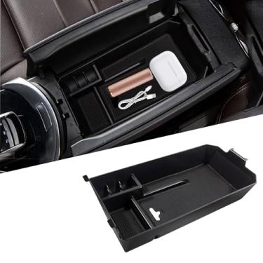 Imagem de TTCR-II Compatível com Mercedes C Class W205 organizador de console central 2015-2021 (apenas Sedan e Coupe), para GLC W253 bandeja organizadora de console 2016-2022, para bandeja de console