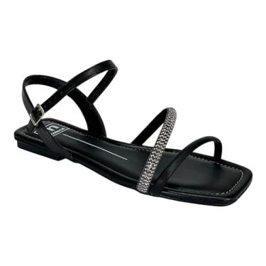 Imagem de Sandália Moleca Rasteira Feminina 5462.138 Preto