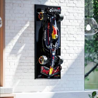 Imagem de Quadro 1.4 Decorativo F1 RB19 Artesanal Fibra de Vidro e Polietileno Verstappen 2022 Azul G53 - Gran Belo