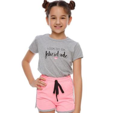 Imagem de Conjunto Verão Infantil/Juvenil Roupa Meninas Blogueira Luxo 2 À 16 - 