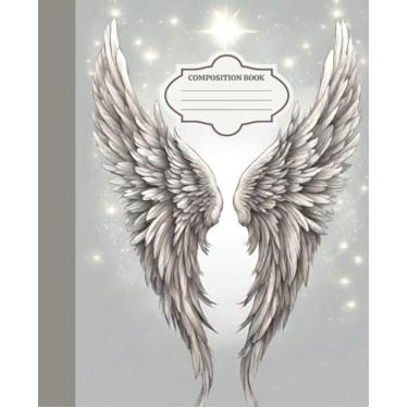 Imagem de Composition Notebook: Angelic Wings Illustration Journal with 110 College Ruled Pages