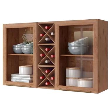 Imagem de rmário Aéreo Favorita 2 Portas Reflecta com Adega Zanzini